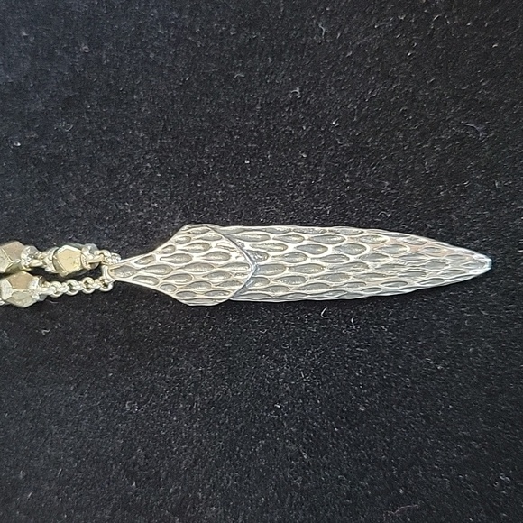 John Hardy Naga Silver Pendant & Pyrite Necklace - Picture 7 of 12